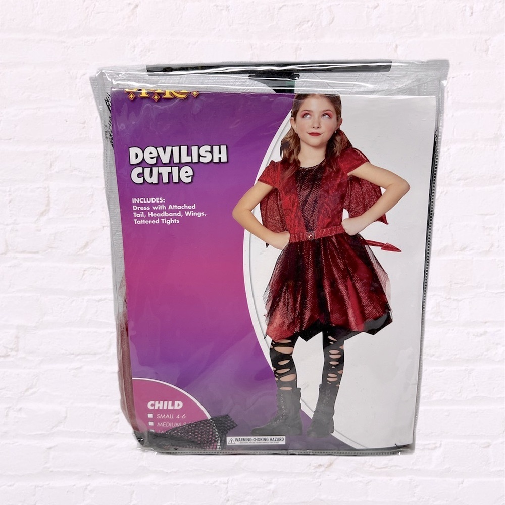 Spirit Girls Devilish cutie halloween costume New large 12-14